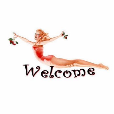 CherryGirl Welcome Sign Photo Cutout by lildevil024