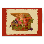Cherub and Roses in a Basket Cards