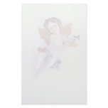 Cherub angel holding peaches customized stationery
