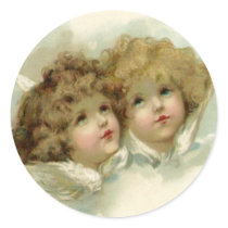 Cherub Angels Round Sticker