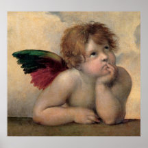 Cherub from Sistine Madonna by Raphael Posters