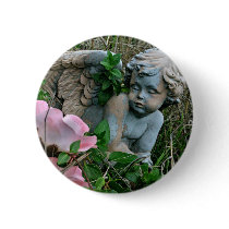 Cherub in the Grass buttons by paulnsheryl Cherub in the Grass buttons