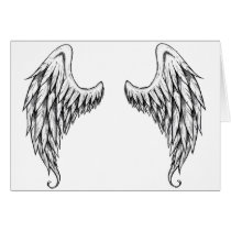 cherub wings 2 greeting cards