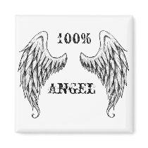 cherub wings 2 refrigerator magnet