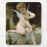 Cherub with A Butterfly Mouse Pad