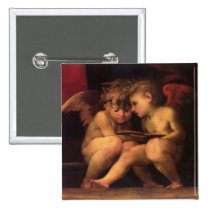 Cherubs from Madonna Enthroned with Four Saints Pinback Button
