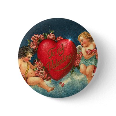CHERUBS & HEARTS by SHARON SHARPE Buttons by sharonsharpe