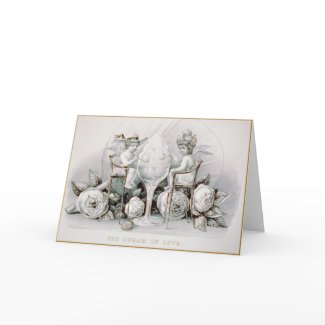 Cherubs & Ice Cream - Greeting Card card