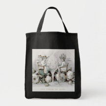 Cherubs & Ice Cream - Grocery Tote Bag