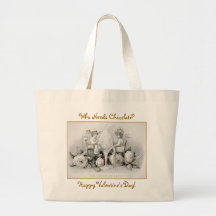 Cherubs & Ice Cream: Valentine - Jumbo Tote #2 Bags