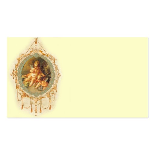 Cherubs in Golden Frame Business Cards (front side)