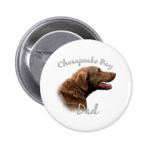 Chesapeake Bay Retriever Dad 2 Buttons
