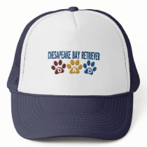 CHESAPEAKE BAY RETRIEVER Dad Paw Print 1 hats by poochloverstuff CHESAPEAKE BAY RETRIEVER Dad Paw Print 1 hats