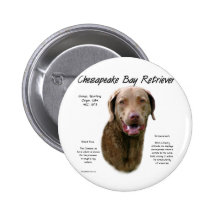 Chesapeake Bay Retriever History Design Pins