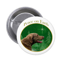 Chesapeake Bay Retriever Peace Buttons