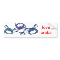 Chesapeake Blue Crabs Bumper Sticker