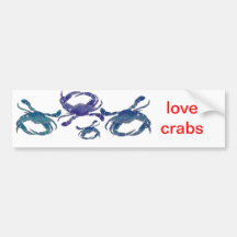 Chesapeake Blue Crabs Bumper Sticker