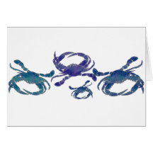 Chesapeake Blue Crabs Card