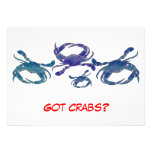 Chesapeake Blue Crabs Custom Invitations