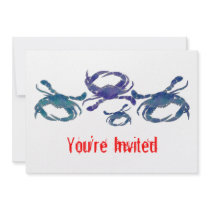 Chesapeake Blue Crabs Invitations
