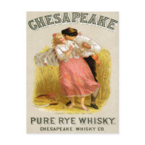 Chesapeake Whisky Vintage Drink Ad Art Postcards