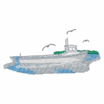 Chesapeake Workboat embroidered shirts by ZazzleEmbroidery Chesapeake Workboat embroidered shirts