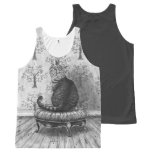 Cheshire Cat All Over Tank Top Cat Tank Top All-Over Print Tank Top