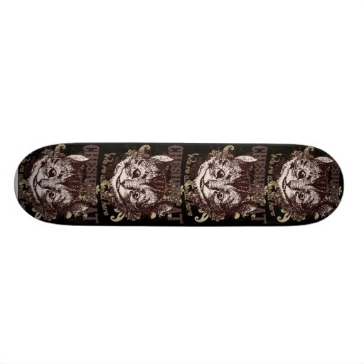 Cheshire Cat Carnivale Style Custom Skate Board