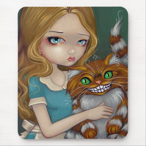 "Cheshire Cat Cuddle" Mousepad