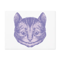 Cheshire Cat Inked Lavender postcards