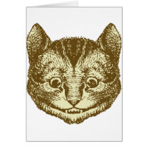 Cheshire Cat Inked Sepia cards