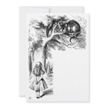 Cheshire cat custom invitations