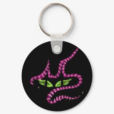 Cheshire Cat Keychain by RoosterHarleyD