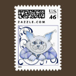 Cheshire Cat Postage Stamp stamps