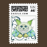 Cheshire Cat Postage Stamp