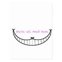 Cheshire Cat Smile Postcards