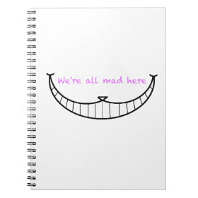 Cheshire Cat Smile Spiral Note Book
