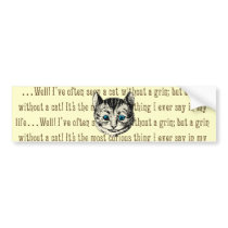 Cheshire Cat - Vintage Alice in Wonderland Bumper Stickers