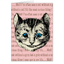 Cheshire Cat - Vintage Alice in Wonderland Greeting Cards