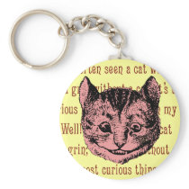 Cheshire Cat - Vintage Alice in Wonderland Keychain