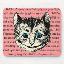 Cheshire Cat - Vintage Alice in Wonderland Mousepad