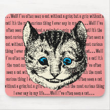 Cheshire Cat - Vintage Alice in Wonderland Mousepad