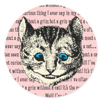 Cheshire Cat - Vintage Alice in Wonderland Stickers
