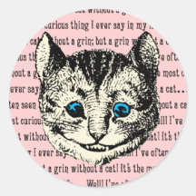 Cheshire Cat - Vintage Alice in Wonderland Stickers