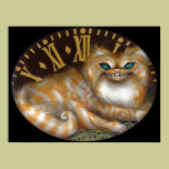 Cheshire Clock ART PRINT Wonderland Cat