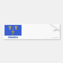 Cheshire Flag with Name Bumper Stickers