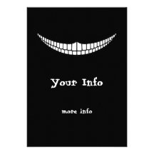 Cheshire Grin Invitation