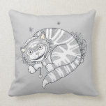 Cheshire Grins Throw Pillow pillows