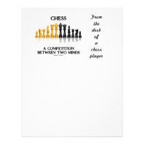 Chess A Competition Between Two Minds (Chess Set) Letterhead Template
