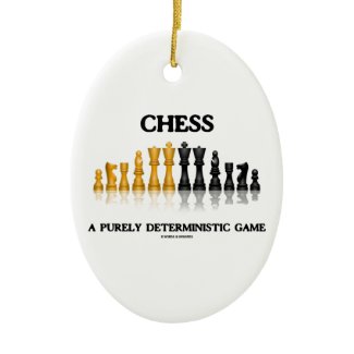 Chess A Purely Deterministic Game (Reflective Set) Ornament
